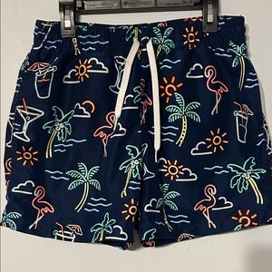 Chubbies Navy Tropical Print Men's Athletic Shorts